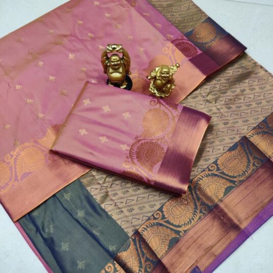 Light pink latest semi silk sarees